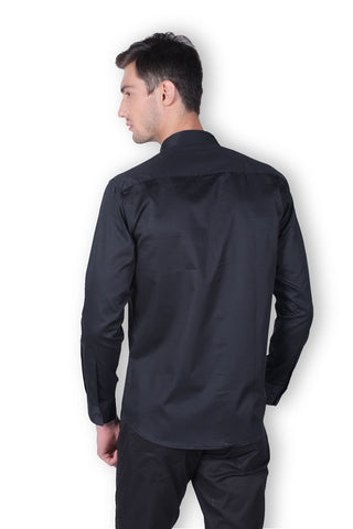 Men's Full Sleeve Cotton Satin Shirt