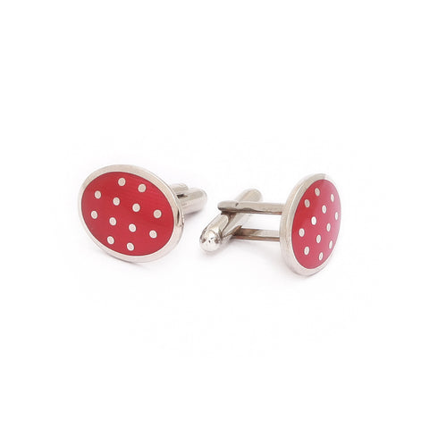 Cherry Red Cufflinks