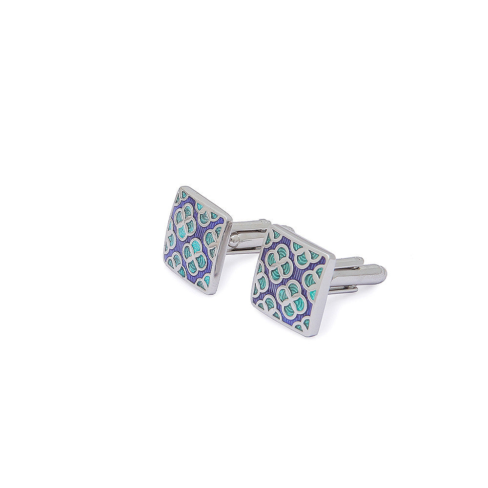 Purple Green Cufflinks